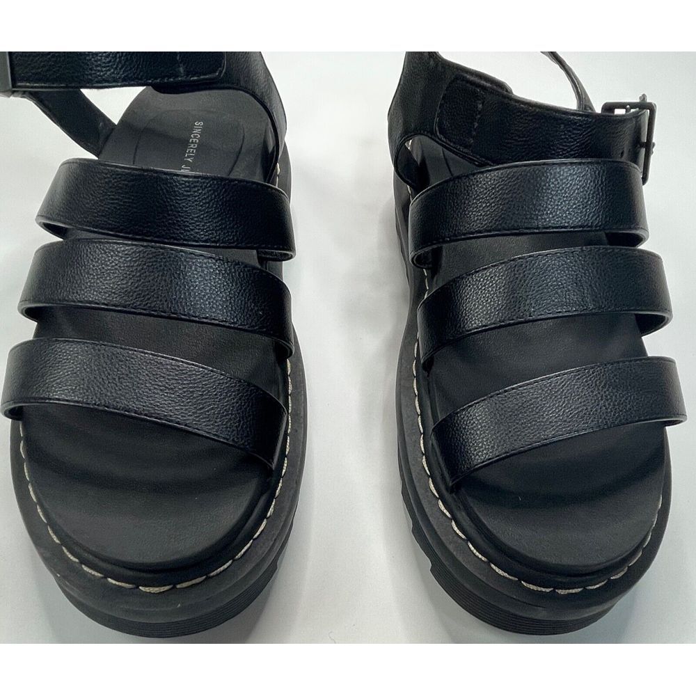 Sincerely Jules Daring Women's Black Sandals Size 10M